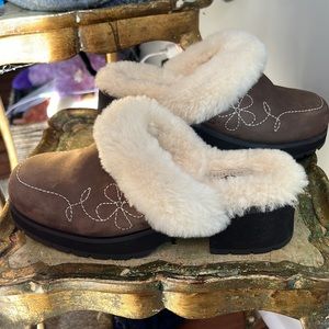 UGG Fur Clogs